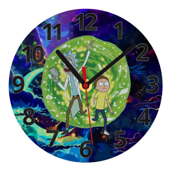 Rick and Morty, Ρολόι τοίχου γυάλινο (20cm)