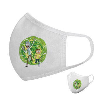 Rick and Morty, Μάσκα υφασμάτινη υψηλής άνεσης παιδική (Δώρο πλαστική θήκη)