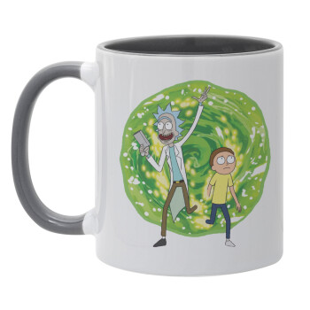 Rick and Morty, Mug colored grey, ceramic, 330ml