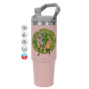 Pink color, 890ml (30oz) stainless Steel Tumbler with Handle