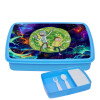 ΜΠΛΕ παιδικό δοχείο φαγητού (lunchbox) με παιδικά μαχαιροπίρουρα & 2 εσωτερικά δοχεία M23 x Π18 x Υ4cm