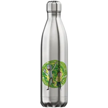 Rick and Morty, Inox (Stainless steel) hot metal mug, double wall, 750ml