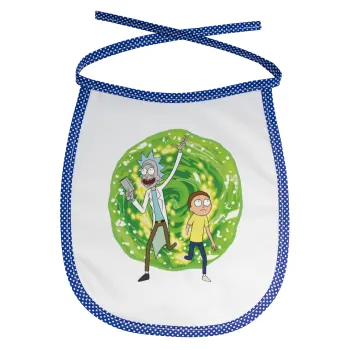 Rick and Morty, Σαλιάρα μωρού αλέκιαστη με κορδόνι Μπλε