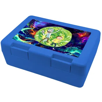 Rick and Morty, Children's cookie container BLUE 185x128x65mm (BPA free plastic)
