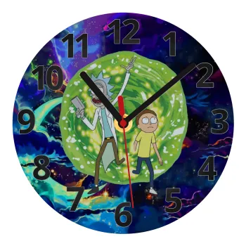 Rick and Morty, Ρολόι τοίχου γυάλινο (20cm)