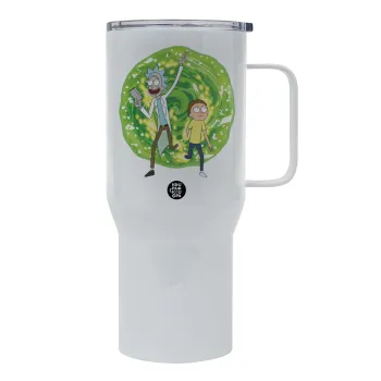 Rick and Morty, Mega Stainless steel Tumbler with lid, double wall 750L