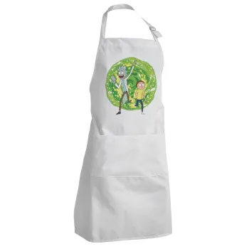 Rick and Morty, Adult Chef Apron (with sliders and 2 pockets)