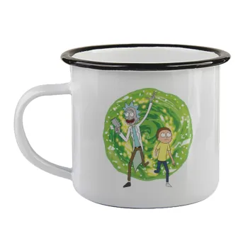Rick and Morty, Κούπα εμαγιέ με μαύρο χείλος 360ml
