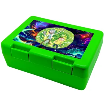 Rick and Morty, Children's cookie container GREEN 185x128x65mm (BPA free plastic)