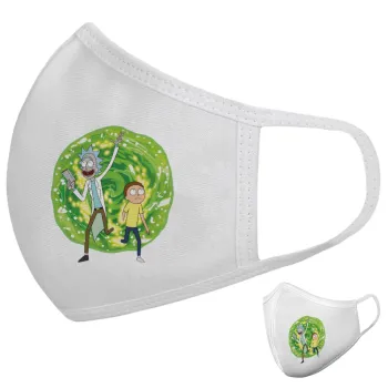 Rick and Morty, Μάσκα υφασμάτινη υψηλής άνεσης παιδική (Δώρο πλαστική θήκη)