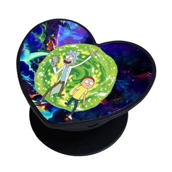 Rick and Morty, Phone Holders Stand  καρδιά Μαύρο Βάση Στήριξης Κινητού στο Χέρι
