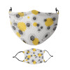 Μάσκα υφασμάτινη Ενηλίκων πολλαπλών στρώσεων με υποδοχή φίλτρου