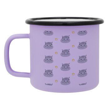 Hippo, Κούπα Μεταλλική εμαγιέ ΜΑΤ Light Pastel Purple 360ml