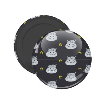 Hippo, Μαγνητάκι ψυγείου στρογγυλό διάστασης 5cm