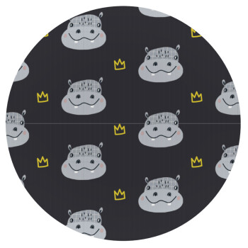 Hippo, Mousepad Round 20cm