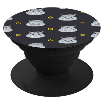 Hippo, Phone Holders Stand  Μαύρο Βάση Στήριξης Κινητού στο Χέρι