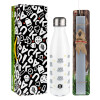 Easter candle, metallic white thermos bottle (500ml) & aromatic flat candle (30cm) (GRAY)