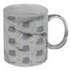 Mug ceramic marble style, 330ml