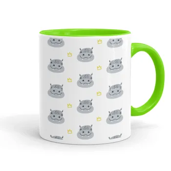 Hippo, Κούπα χρωματιστή βεραμάν, κεραμική, 330ml