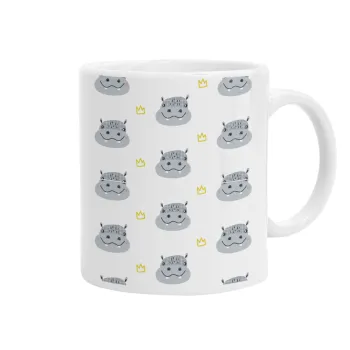 Hippo, Ceramic coffee mug, 330ml