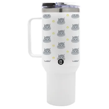 Hippo, Mega Stainless steel Tumbler with lid, double wall 1,2L