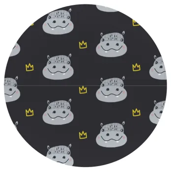 Hippo, Mousepad Round 20cm