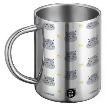 Hippo, BIG Mug Stainless steel double wall (450ml)