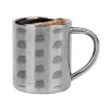 Double-wall metal cup for espresso (220ml)