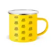 Yellow Enamel Metallic Cup 360ml