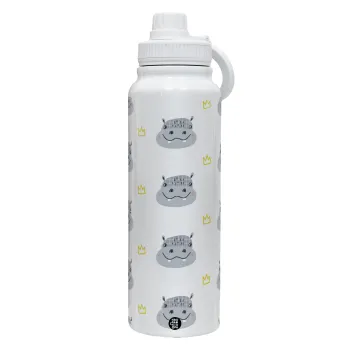 Hippo, Θερμός 1L Ανοξείδωτο με Βάση Κινητού & Διπλά Τοιχώματα