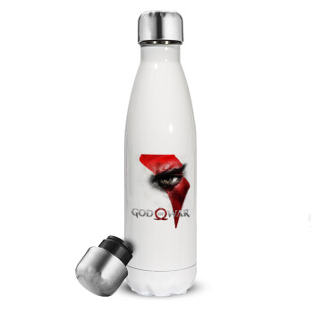 God of war Stratos, Metal mug thermos White (Stainless steel), double wall, 500ml