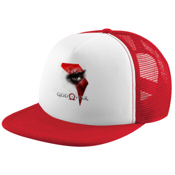 God of war Stratos, Καπέλο Soft Trucker με Δίχτυ Red/White 