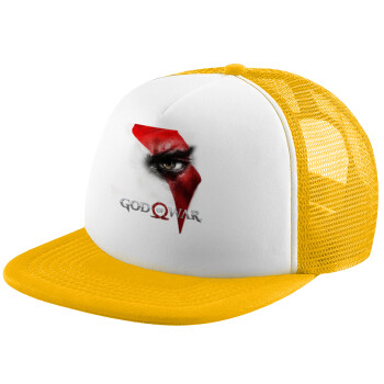 God of war Stratos, Καπέλο Soft Trucker με Δίχτυ Κίτρινο/White 