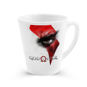 God of war Stratos, Κούπα κωνική Latte Λευκή, κεραμική, 300ml