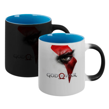 God of war Stratos, Κούπα Μαγική εσωτερικό μπλε, κεραμική 330ml που αλλάζει χρώμα με το ζεστό ρόφημα