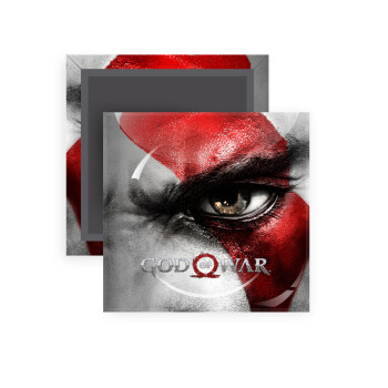 God of war Stratos, Μαγνητάκι ψυγείου τετράγωνο διάστασης 5x5cm
