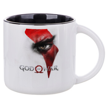God of war Stratos, Κούπα κεραμική 400ml Λευκή/Μαύρη