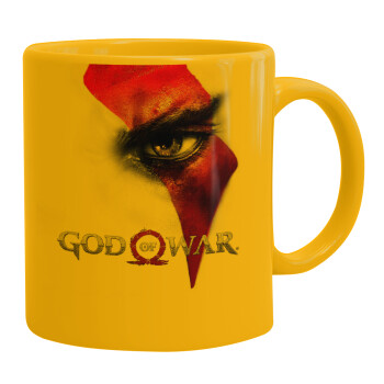 God of war Stratos, Ceramic coffee mug yellow, 330ml (1pcs)