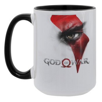 God of war Stratos, Κούπα Mega 15oz, κεραμική Μαύρη, 450ml