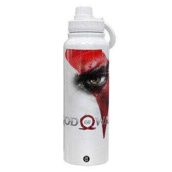 God of war Stratos, 1L Stainless Steel Thermal Bottle with Phone Holder & Double Wall Insulation