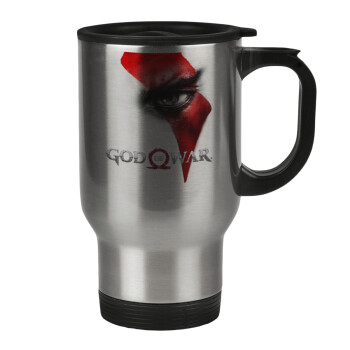 God of war Stratos, Stainless steel travel mug with lid, double wall 450ml