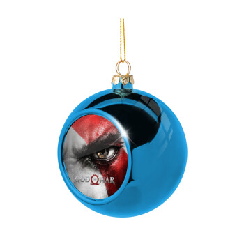 God of war Stratos, Blue Christmas tree ball ornament 8cm