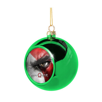 God of war Stratos, Χριστουγεννιάτικη μπάλα δένδρου Πράσινη 8cm