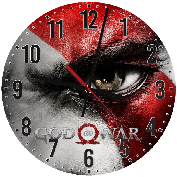 God of war Stratos — Wooden wall clock (30cm)