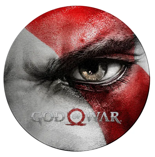 God of war Stratos — Round glass cutting board (30cm)