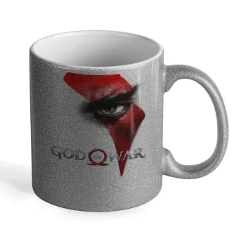 God of war Stratos, Κούπα Ασημένια Glitter που γυαλίζει, κεραμική, 330ml