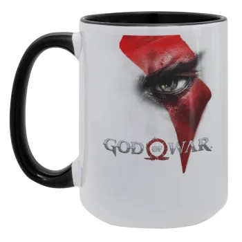 God of war Stratos, Κούπα Mega 15oz, κεραμική Μαύρη, 450ml