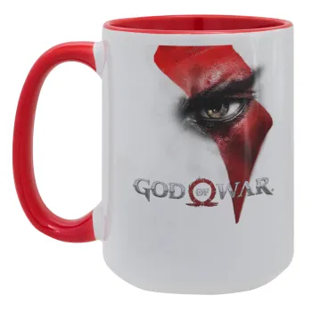 God of war Stratos, Κούπα Mega 15oz, κεραμική Κόκκινη, 450ml