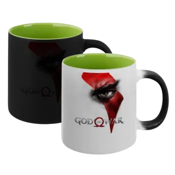 God of war Stratos, Κούπα Μαγική εσωτερικό πράσινο, κεραμική 330ml που αλλάζει χρώμα με το ζεστό ρόφημα