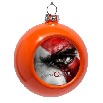 God of war Stratos, Orange Christmas tree ornament bauble 8cm